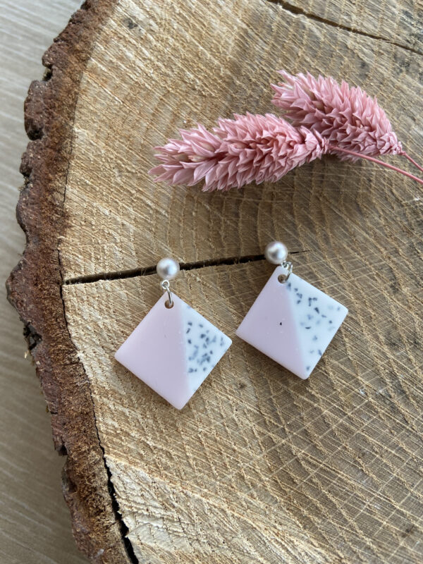 2-kleurig en 2-zijdig vierkant - roze
