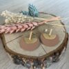 Staaf-oorsteker met gevuld half maantje en frosted cirkel - Afbeelding 4