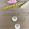 Ellips oorhanger met duo schijfje