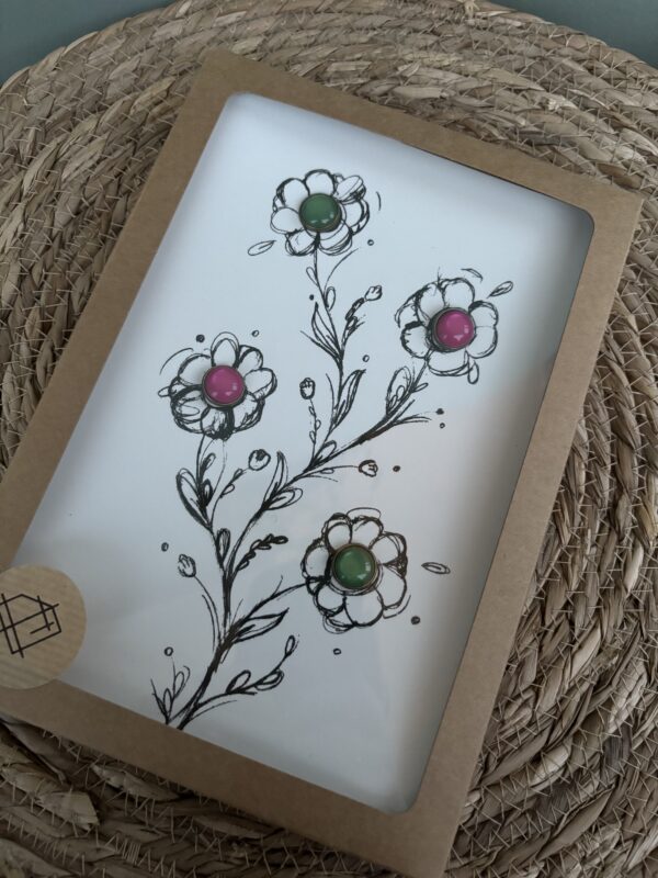 Juwelen kaart A5 - Bloem - 006