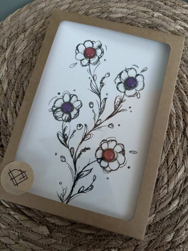 Juwelen kaart A5 - Bloem - 004