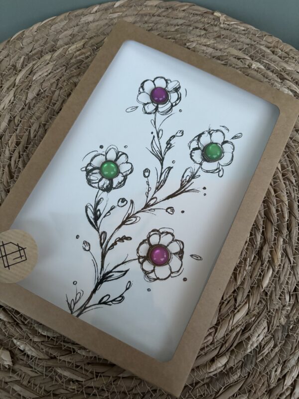 Juwelen kaart A5 - Bloem - 002