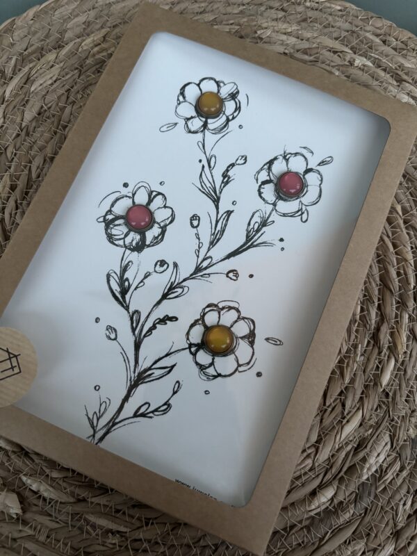 Juwelen kaart A5 - Bloem - 005