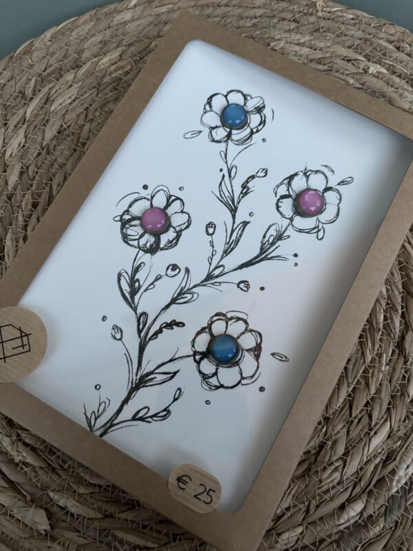 Juwelen kaart A5 - Bloem - 001